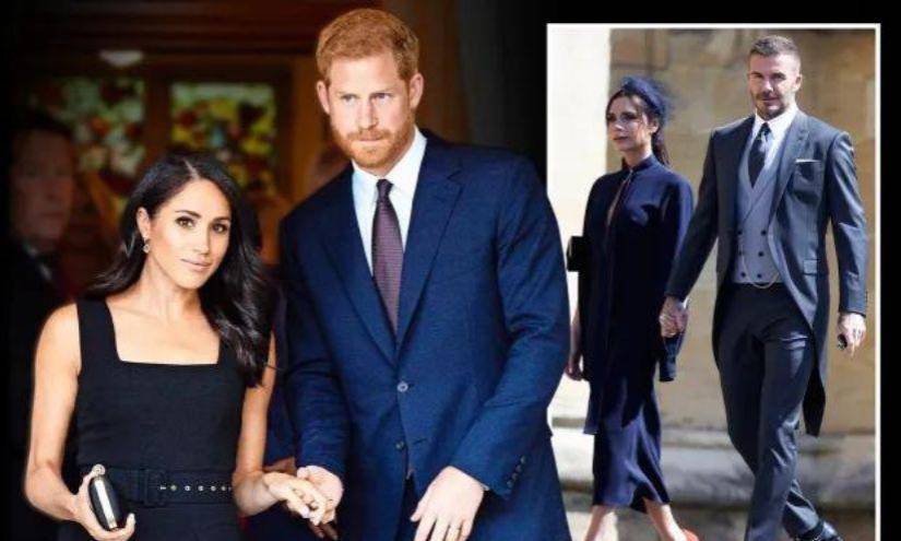 Los Beckham asistieron a la boda de los duques de Sussex en el 2018