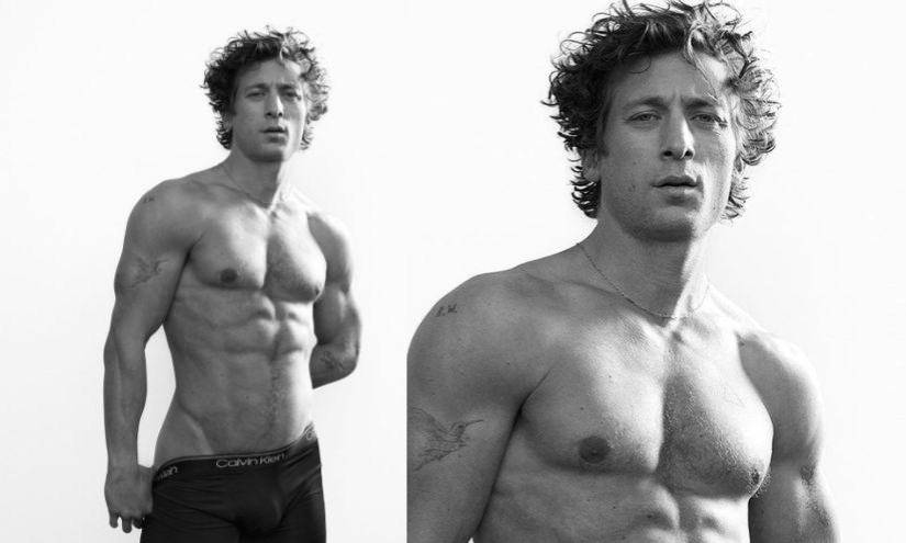 Jeremy Allen White en campaña de Calvin Klein.