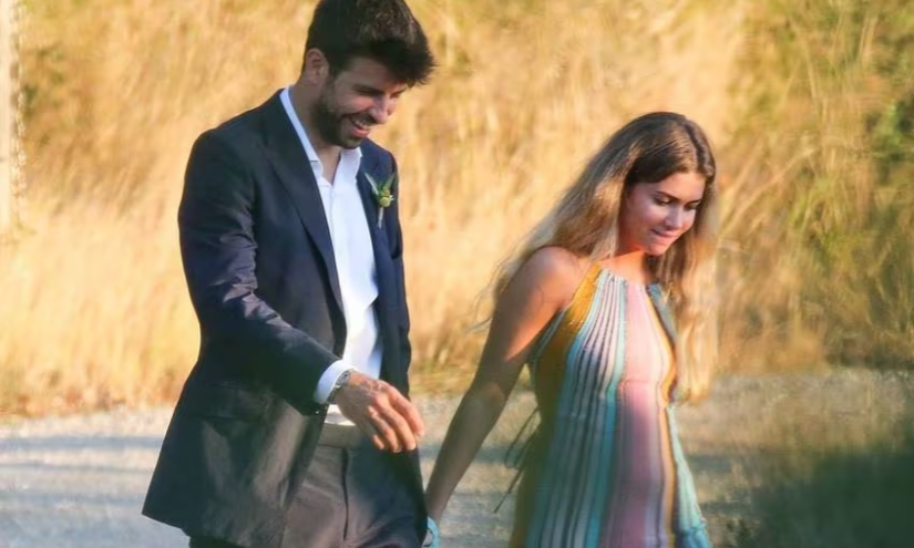 Esta es una de las primeras fotos de Clara Chía y Piqué tomada por Jordi Martín.