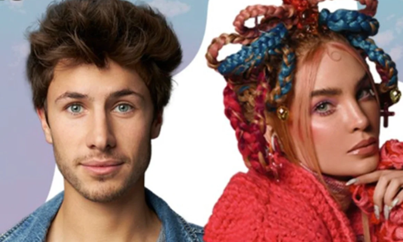 Juanpa Zurita y Belinda, presentadores de los Tiktok Awards.