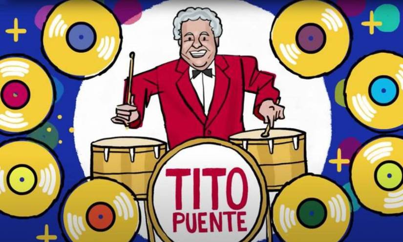 Parte del 'doodle' de Tito Puente.