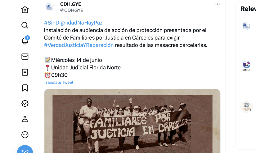 La audiencia se dará en la Unidad Judicial Florida Norte, en Guayaquil