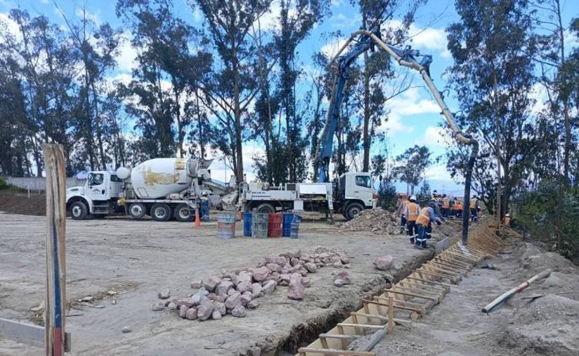 Construcción del nuevo parque metropolitano.