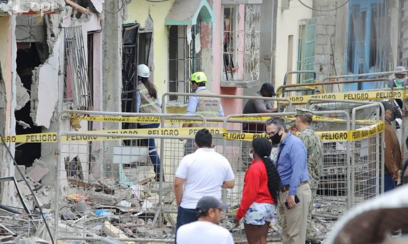 Diez hospitalizados y cinco detenidos en Guayaquil tras la explosión en Cristo del Consuelo