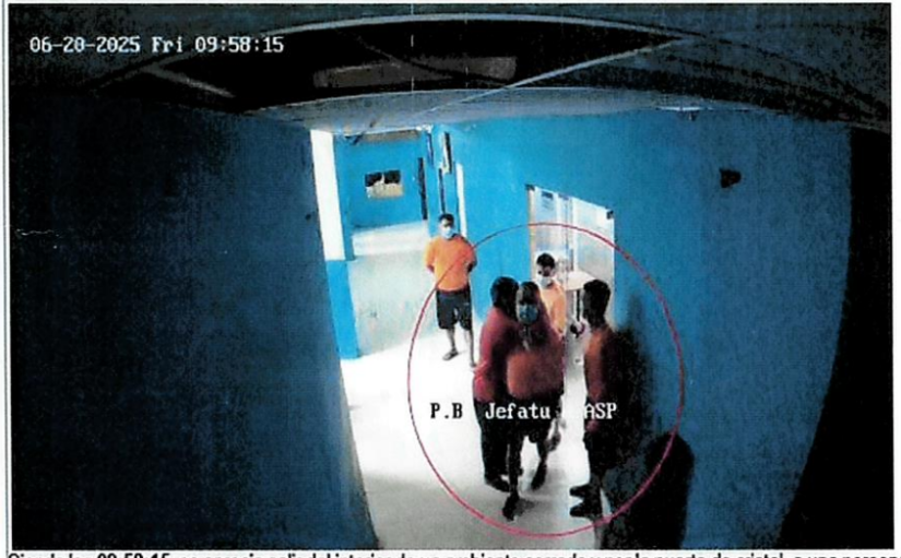 En las imágenes, alias Fede es abrazado por otro reo. Según una fuente de Inteligencia, fue para recibir indicaciones de la fuga.