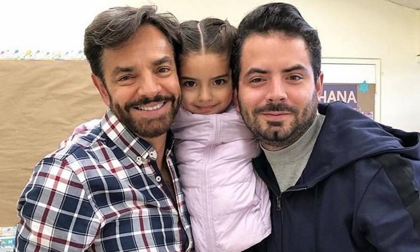 Eugenio Derbez y su hijo José Eduardo Derbez.