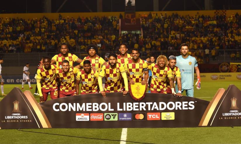 Plantilla de Aucas que disputó el partido contra Nacional de Paraguay por la fase previa de la Copa Libertadores
