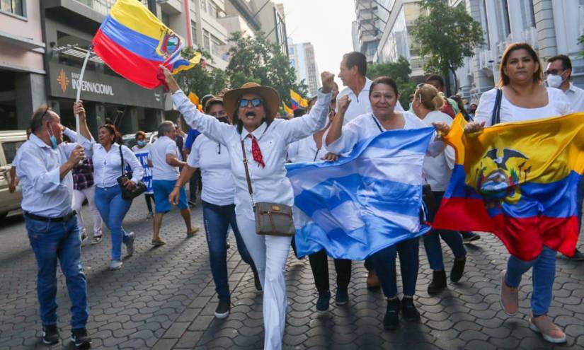 Marcha por la paz se realizó en Guayaquil.