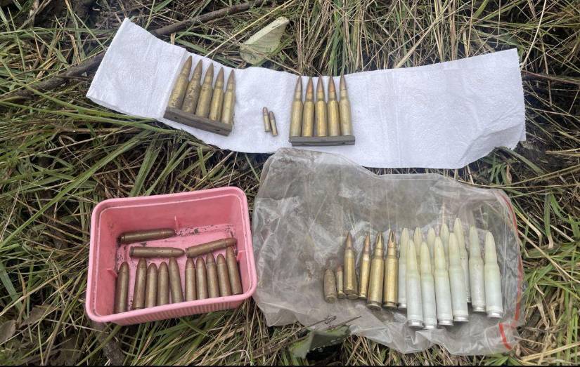 Municiones que transportaban los desconocidos.