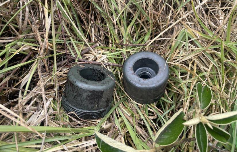 Minas antipersonales abandonadas.