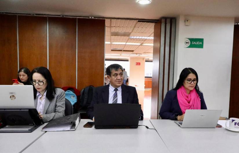 Wilson Toainga en la audiencia del caso Reconstrucción de Manabí.