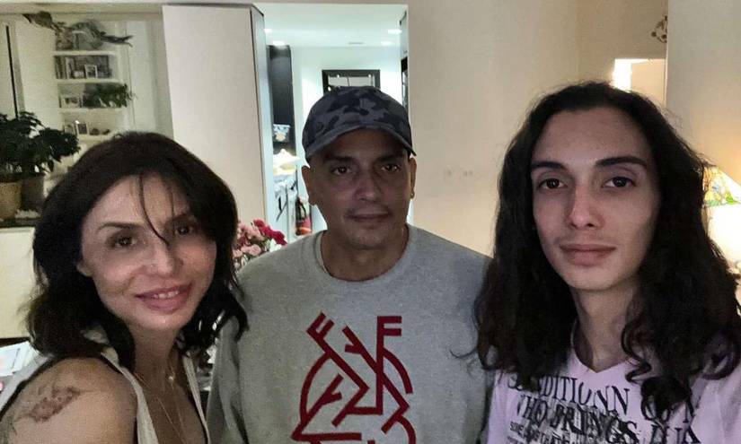 Imagen de archivo de Drena De Niro y su hijo Leandro Mare.