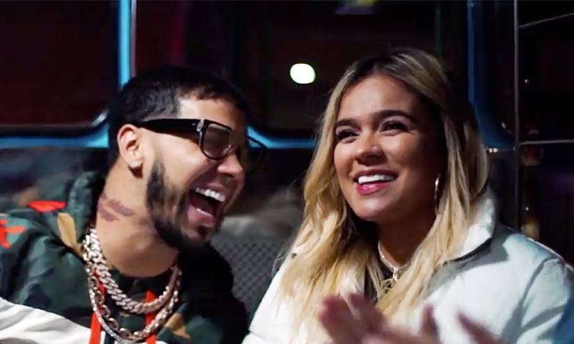 Imagen de archivo de Karol G y Anuel AA.