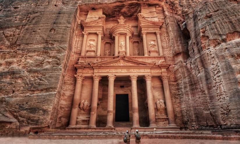Imagen de la ciudad de piedra de Jordania, Petra.