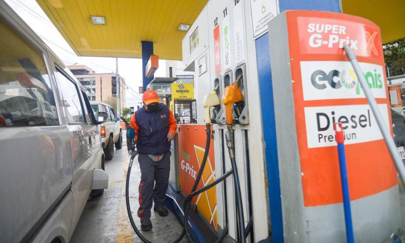 Bomba de gasolina en Cuenca.