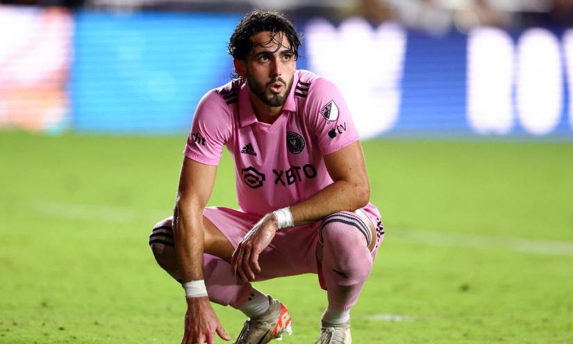 Leonardo Campana en un partido con el Inter Miami