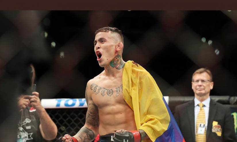 'Chito' Vera seguirá sin poder usar la bandera de Ecuador en sus peleas del UFC