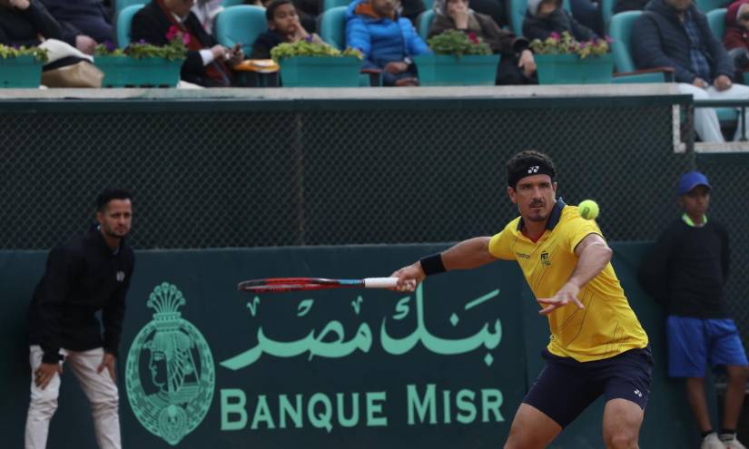 Emilio Gómez perdió en dos sets el segundo partido de la serie.