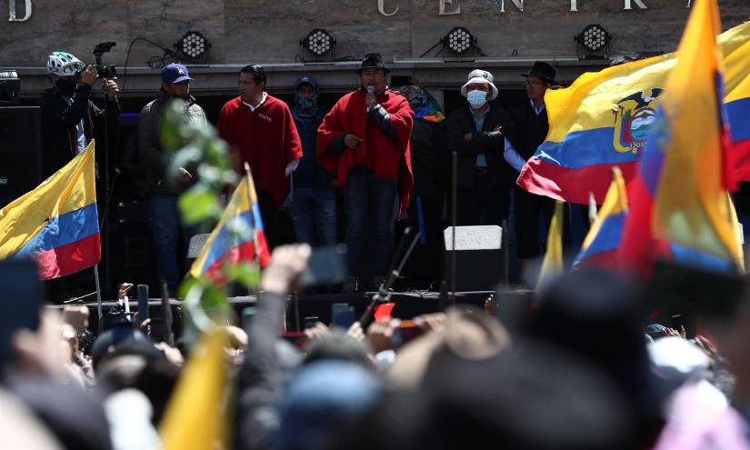 Leonidas Iza informó que este lunes volverán las marchas en Quito