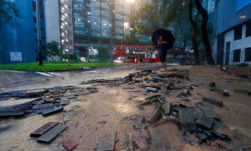 Las lluvias en Hong Kong son las más fuertes en 140 años