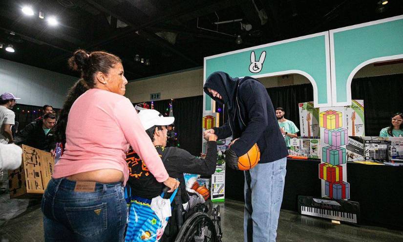 Imagen difundida por la fundación Good Bunny.