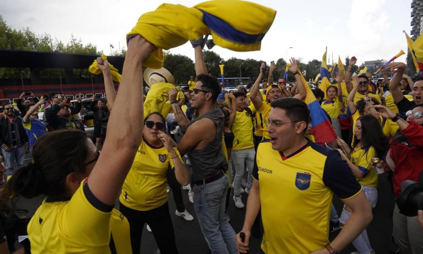 Hinchas de la Selección de Ecuador celebraron en Quito y en otras ciudades del país.