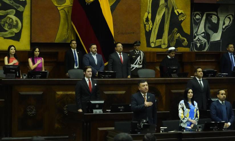 Imagen de las autoridades de la Asamblea Nacional hasta mayo del 2023.