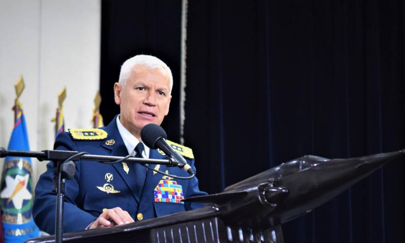 Imagen de Celiano Cevallos, nuevo comandante general de la Fuerza Aérea.