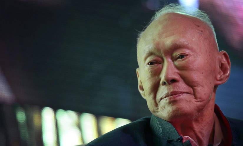 Lee Kuan Yew a sus 91 años.