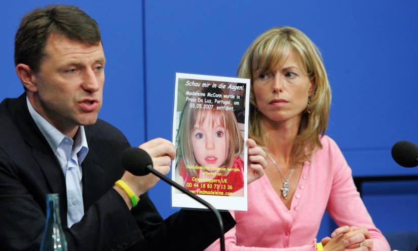 Imagen de archivo de los padres de Madeleine McCann.