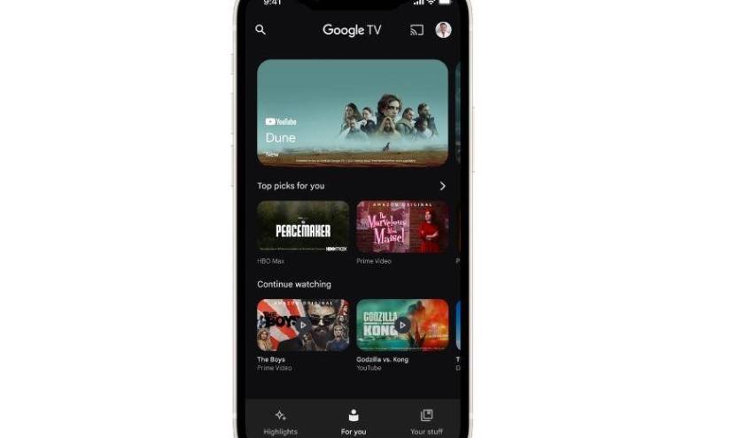 Ya disponible la 'app' Google TV para dispositivos iOS
