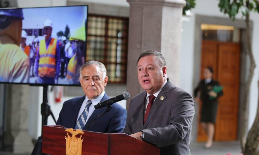Paco Moncayo, consejero de Seguridad, y Juan Zapata, ministro del Interior, dieron un balance del estado de excepción.