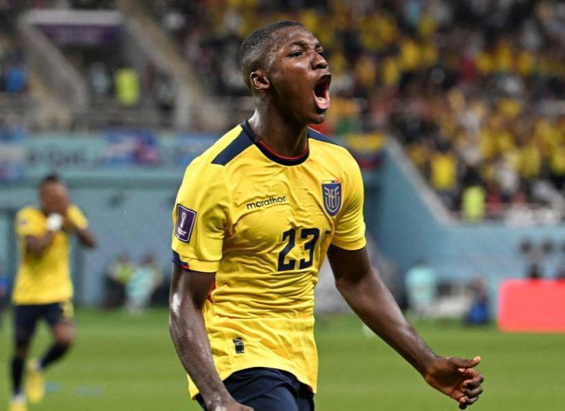 Caicedo con la selección ecuatoriana.