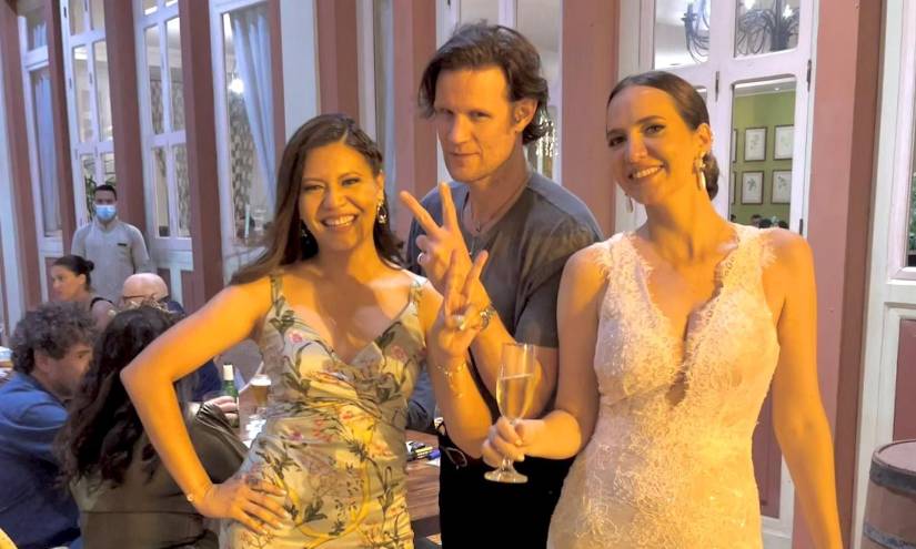 Matt Smith, actor de 'House of The Dragon', en una boda en Samborondón.