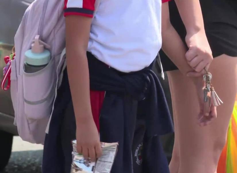 Imagen de una niña en Guayaquil.