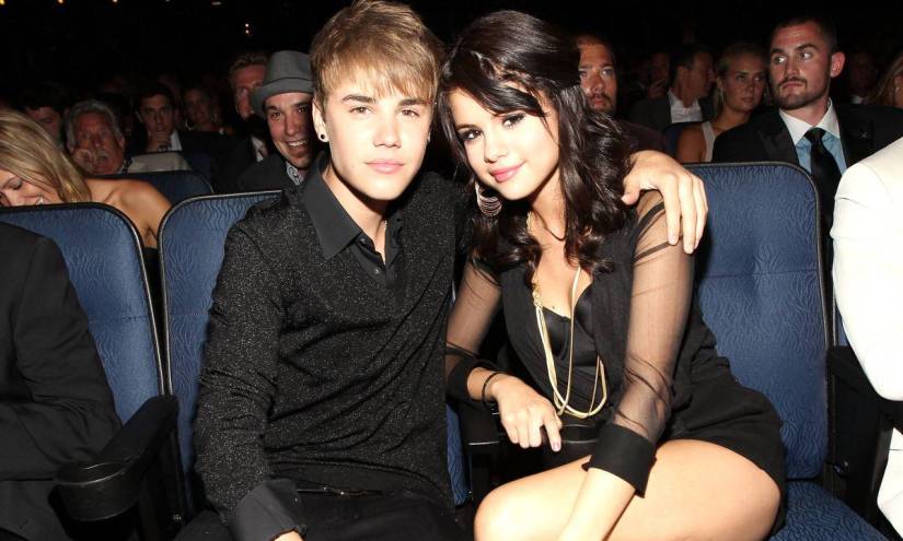 Justint Bieber y Selena Gómez durante su primera relación.