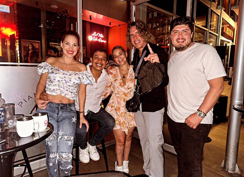 Marián Sabaté y Juan Carlos Ullauri juntos en el día del Padre.