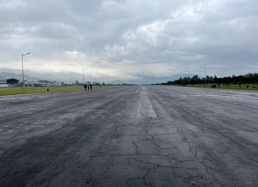 La pista hacia el lado norte