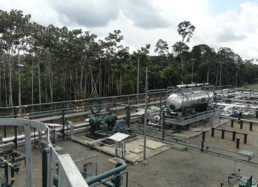 Imagen de archivo de una plataforma de explotación petrolera en Parque Nacional Yasuní.