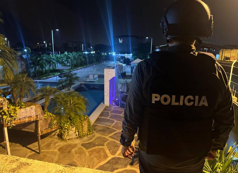 Imagen de la casa donde fue capturado Carlos G.C, alias Comandante Carlitos, en Tarifa, Samborondón.