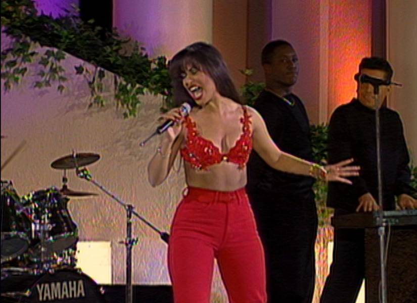 Selena durante una de sus presentaciones.