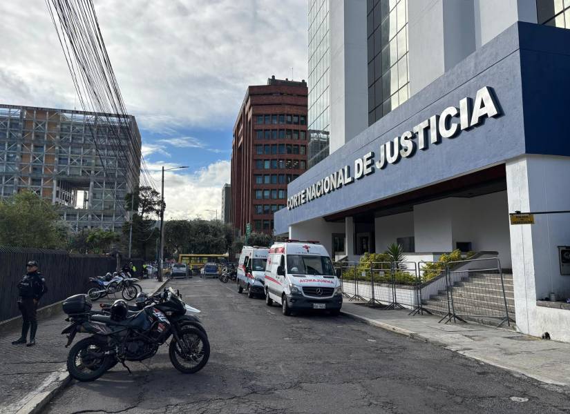 Exteriores de la Corte Nacional de Justicia este 17 de junio.