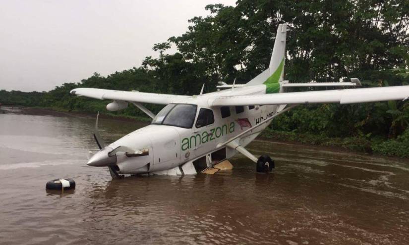 Un avión se accidenta al despegar en Wachirpas, Morona Santiago
