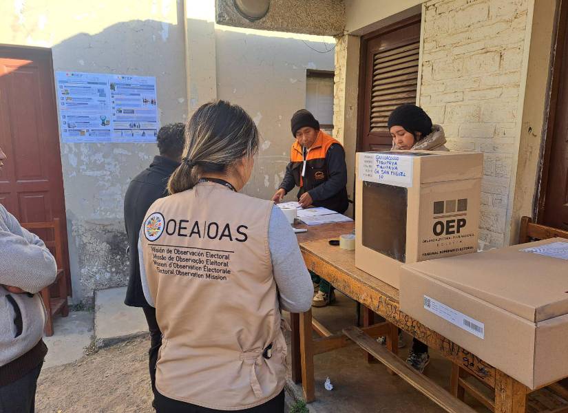 La Misión Electoral de la OEA en Bolivia observa el inicio de las Elecciones Generales 2025 en Bolivia.