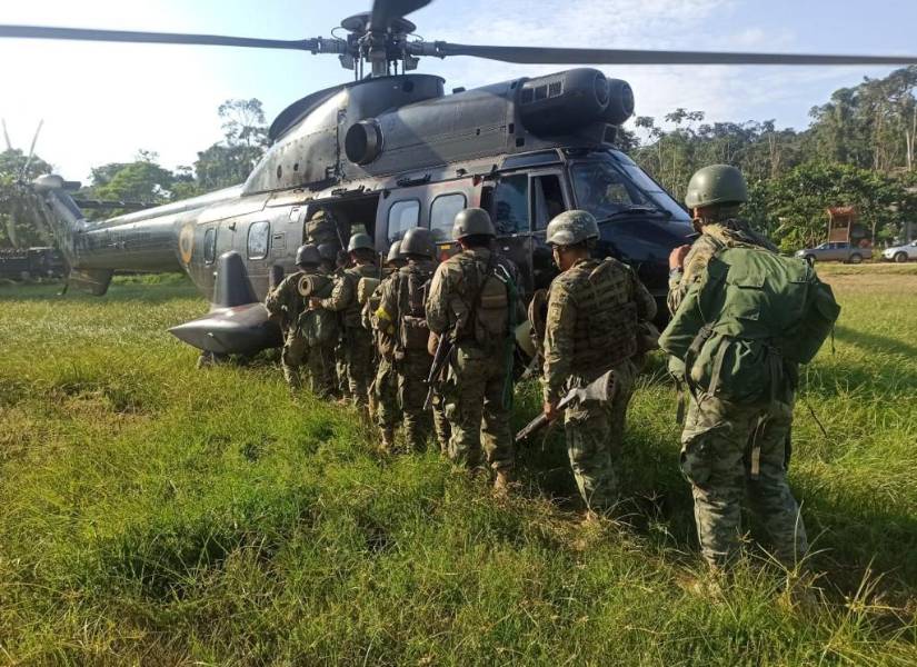 Se realizaron operaciones aéreas y terrestres.