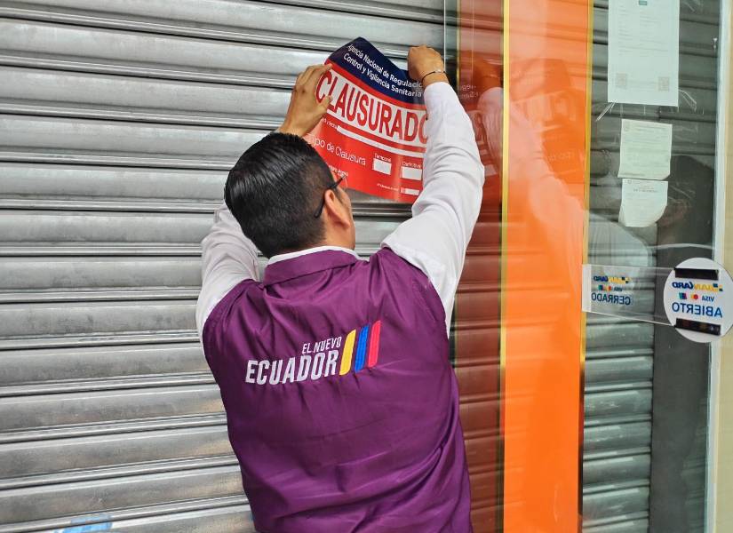 Fachada del local del chifa clausurado en Guayaquil. La entidad no ha precisado en qué sector está ubicado.