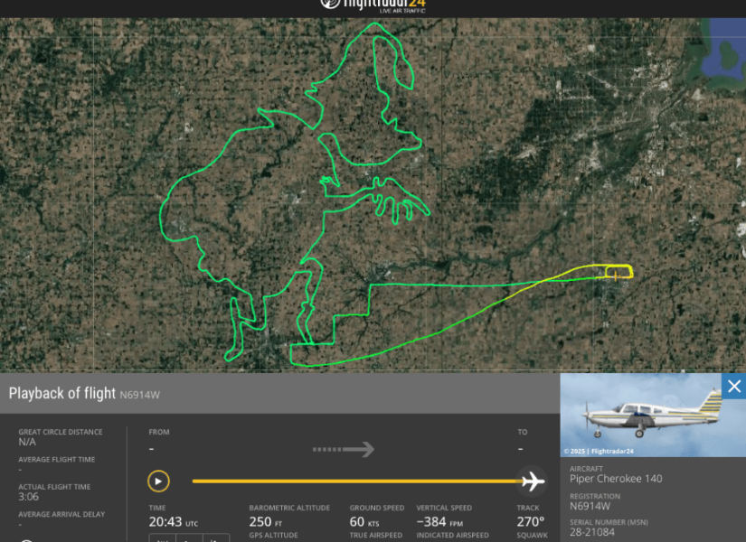 Dibujo del Grinch del piloto de Ohio. ​