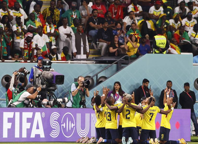 El esperado gol que empató por unos minutos el partido de Ecuador contra Senegal.
