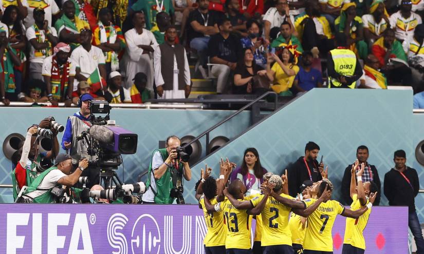 El esperado gol que empató por unos minutos el partido de Ecuador contra Senegal.