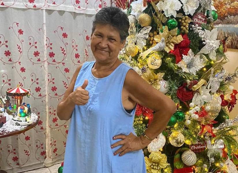 Imagen de archivo de Mami Chela, en la época de navidad.